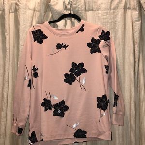 Ann Taylor pink shirt with flower
